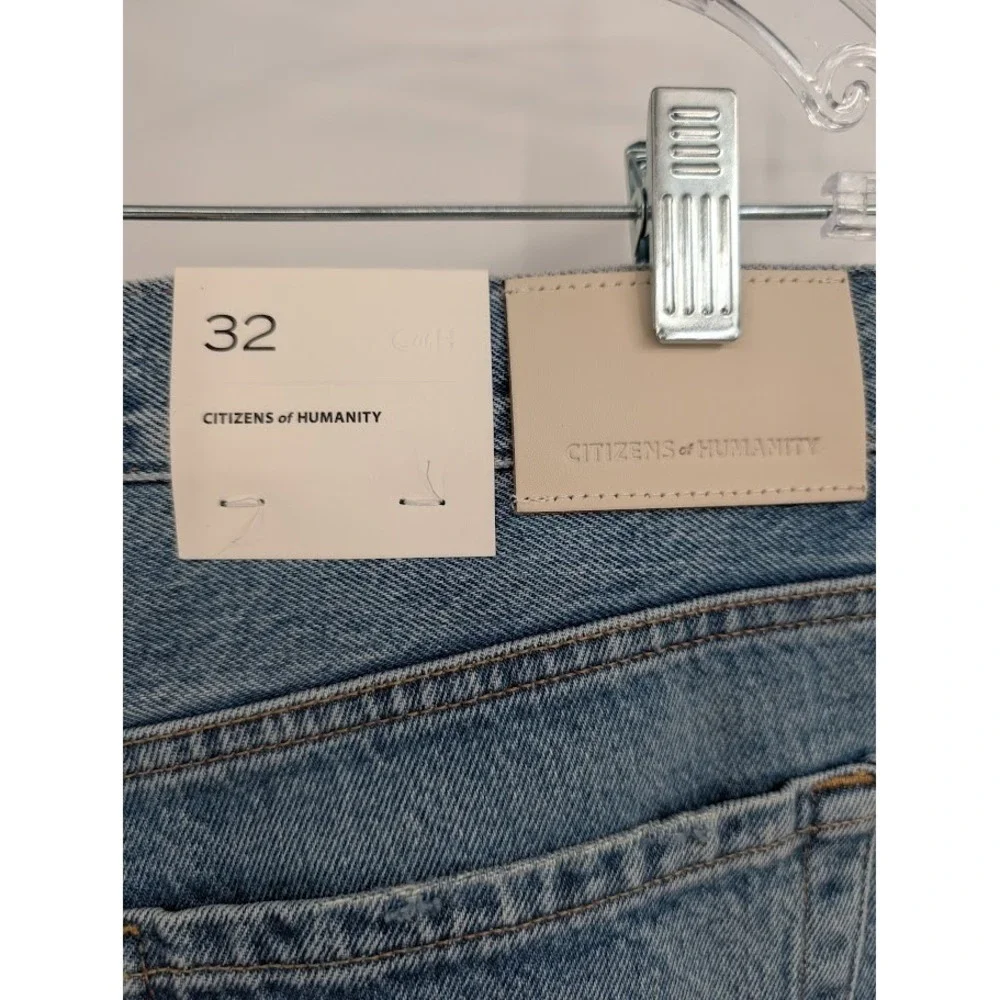 Citizens of Humanity NWT Miro Relaxed Pacifica Rigid Barrel Leg Blue Jeans sz 32